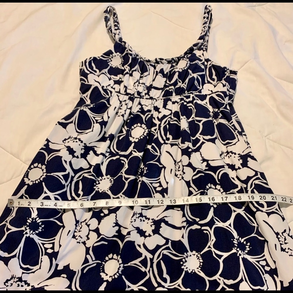 J Crew navy and white floral sundress size 4 - Picture 6 of 9